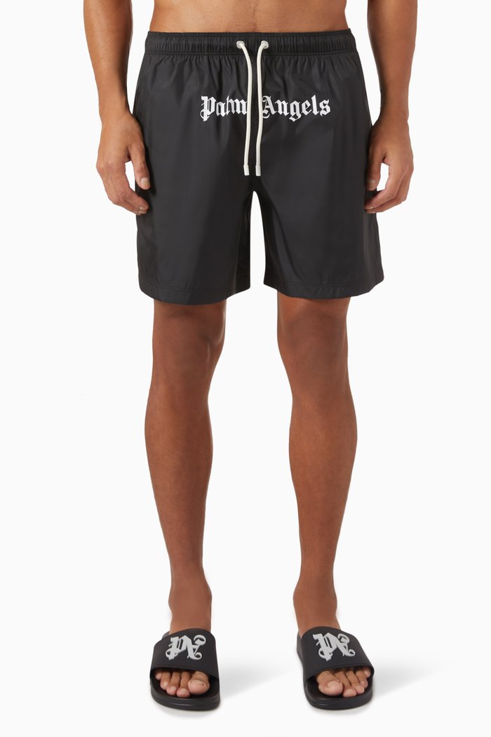 

Logo-print Swim Shorts in Nylon, Black
