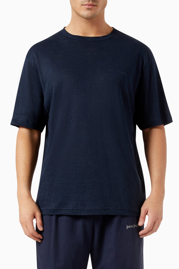 

Classic Logo T-shirt in Linen, Blue