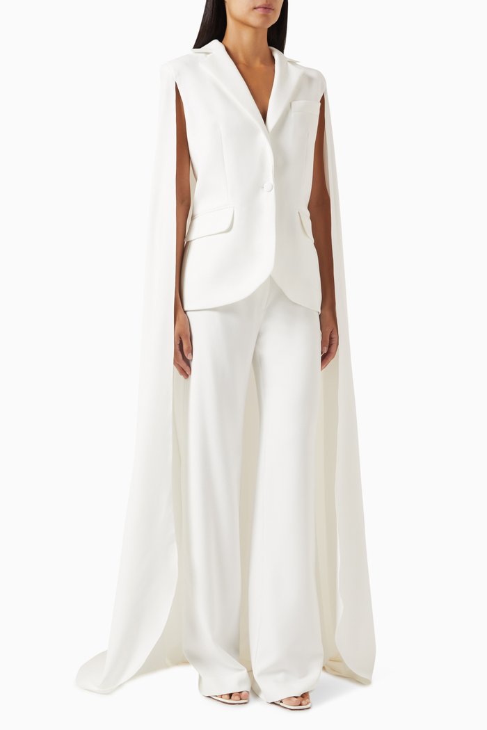

Cape-back Blazer in Crêpe, Neutral