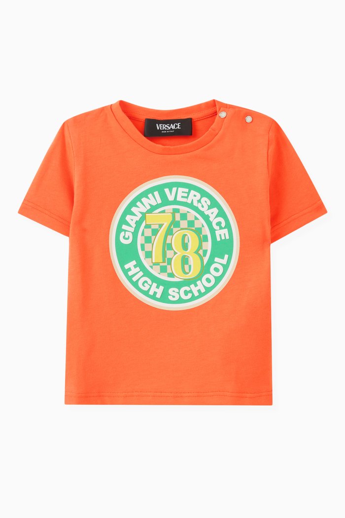 

Varsity Logo-print T-shirt in Organic Cotton, Multicolour