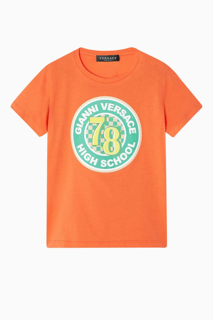 

Varsity Logo-print T-shirt in Organic Cotton, Multicolour