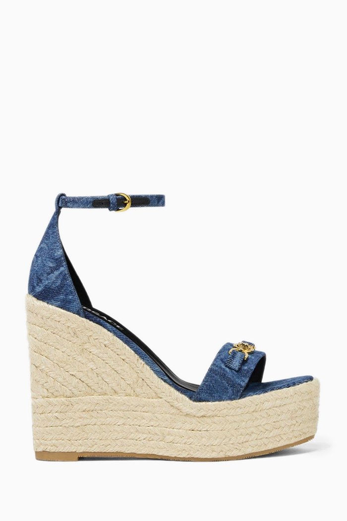 

Medusa '95 Wedge 135 Sandals in Denim, Blue
