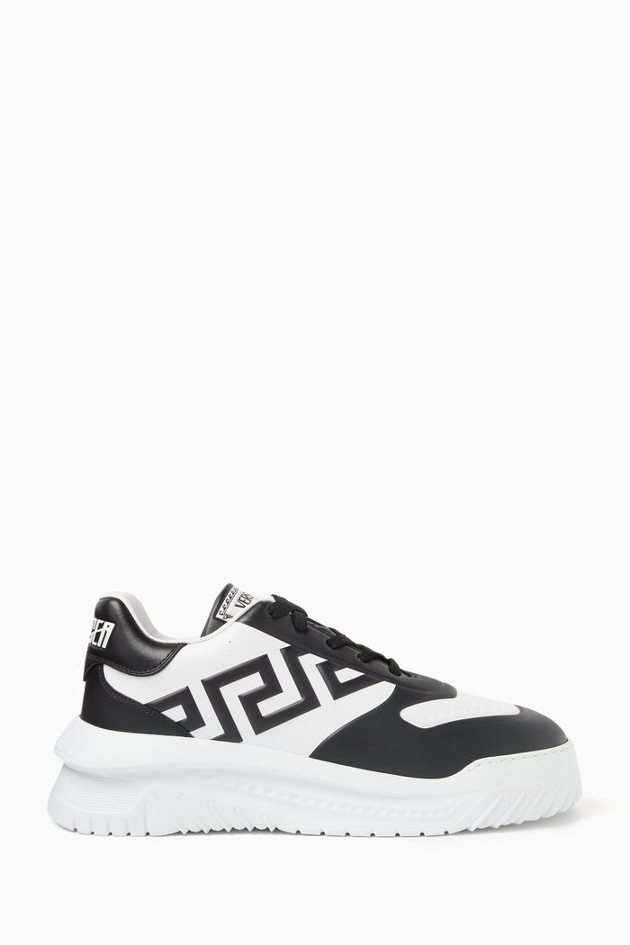 

Greca Odissea Sneakers in Calf Leather, Black