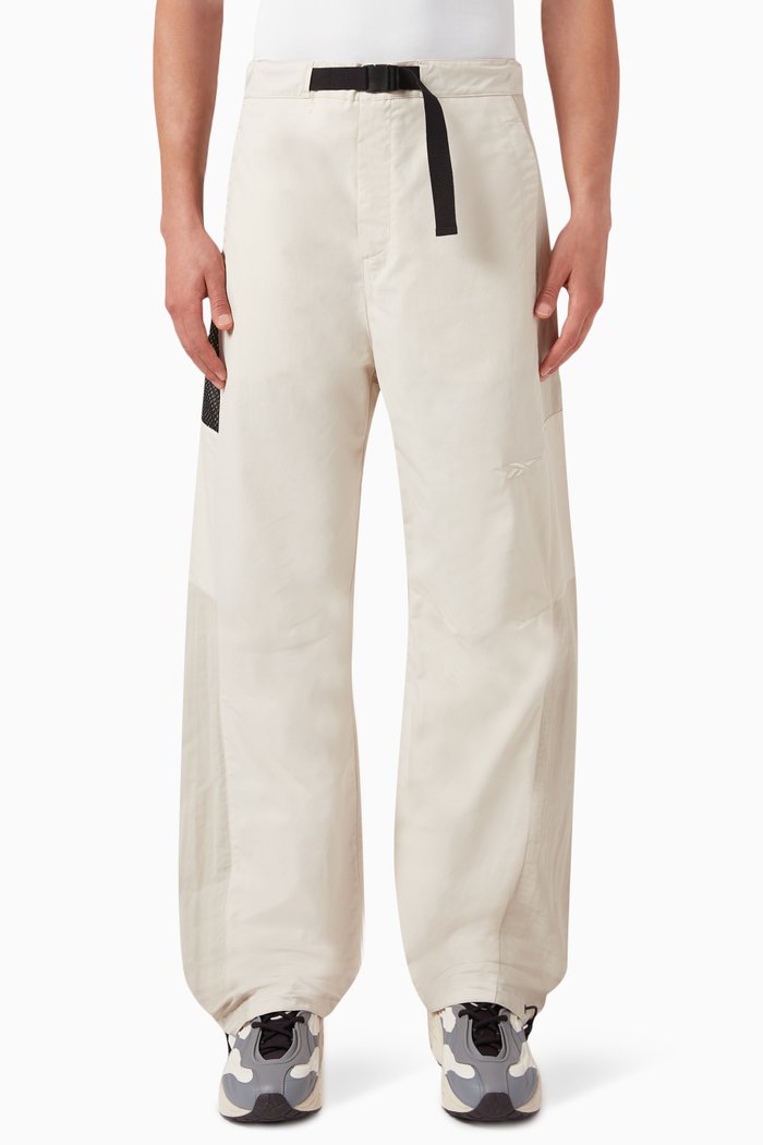 

Belted Active Pants in Nylon, White