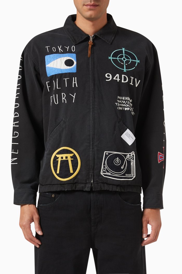 

Savage Souvenir Jacket in Cotton, Black