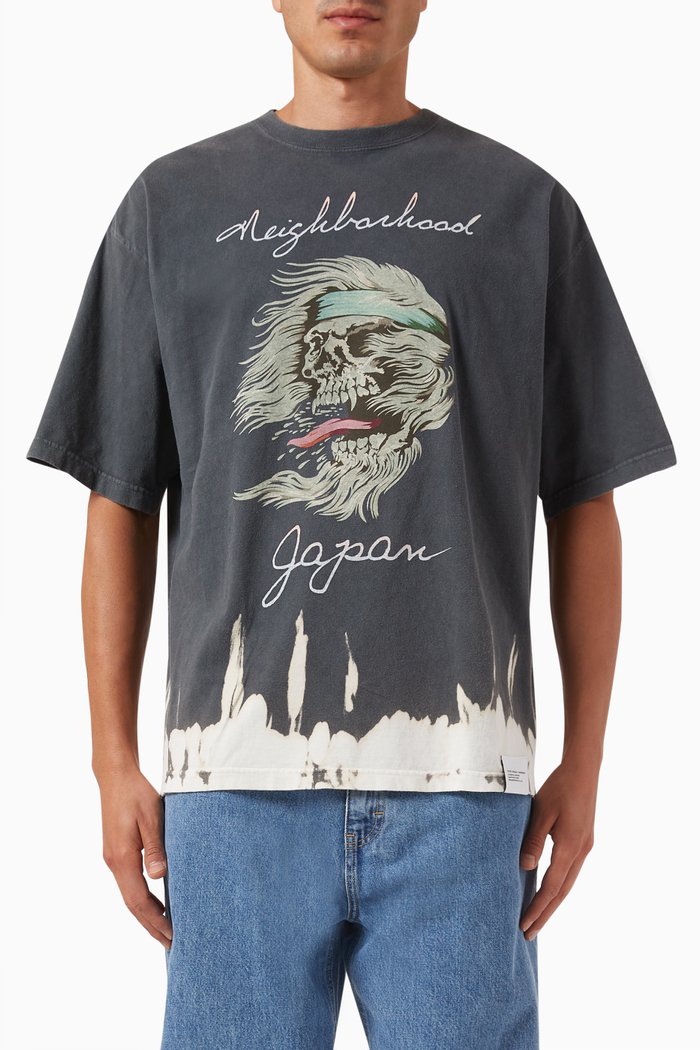 

Savage Printed T-shirt in Cotton-jersey, Black