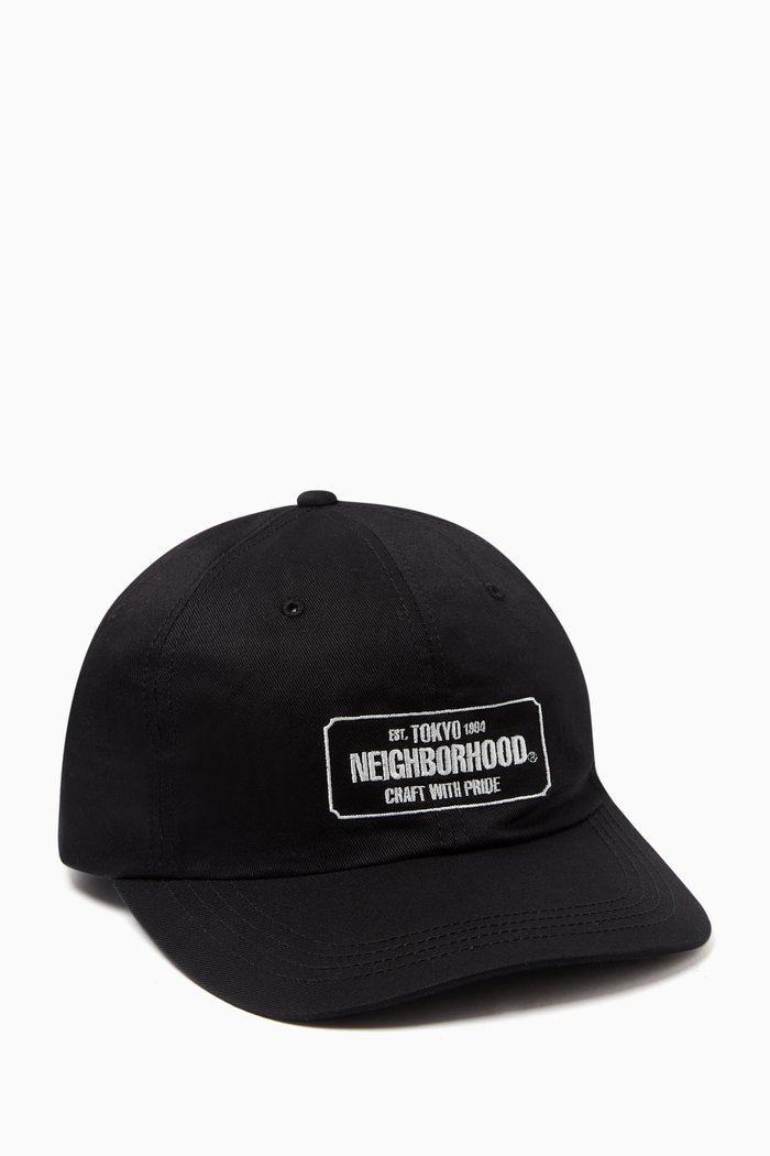 

Embroidered Dad Cap in Cotton, Black