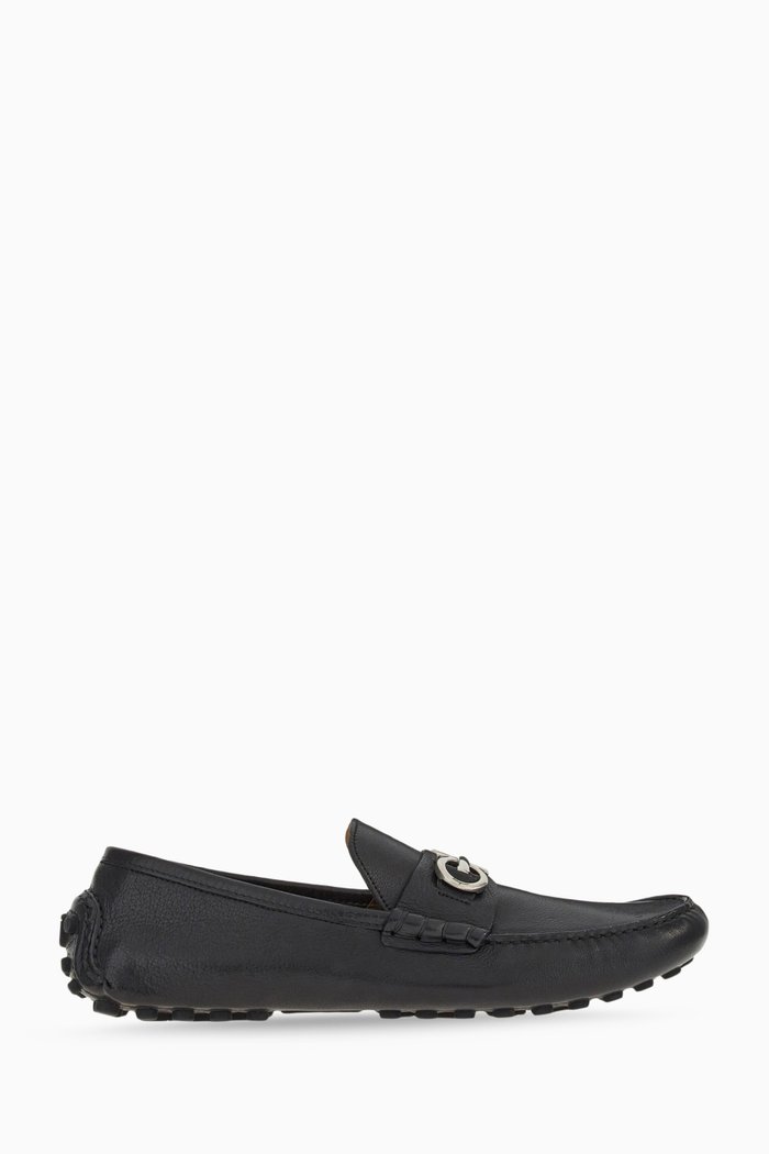 

Grazioso Driver Shoes in Buffalo Leather, Black