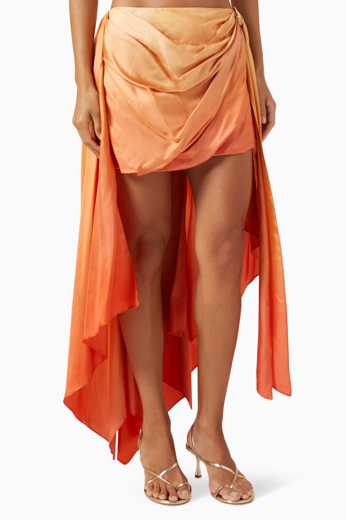 

Tranquillity Scarf Mini Skirt in Silk, Multicolour