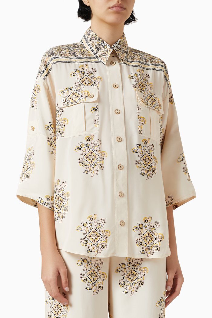 

Safari Shirt in Silk, Multicolour