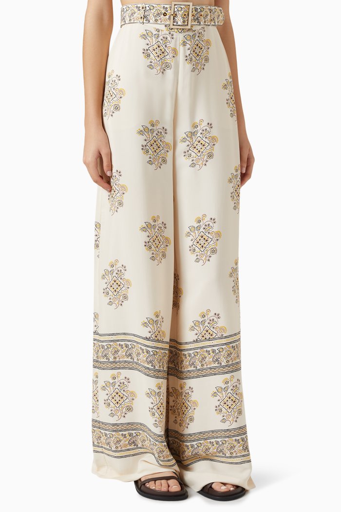 

Wide Leg Pants in Viscose-blend, Multicolour