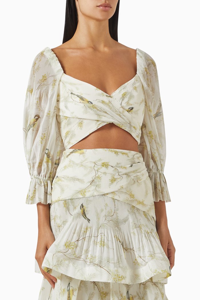 

Pleated Bodice Top, Neutral