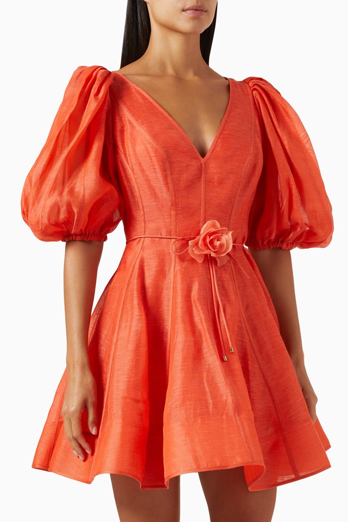 

Tranquillity Flip Dress in Linen, Red