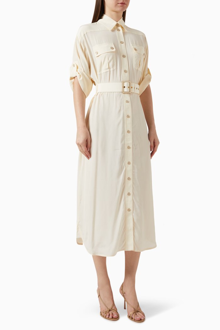 

Utility Belted Dress, Neutral