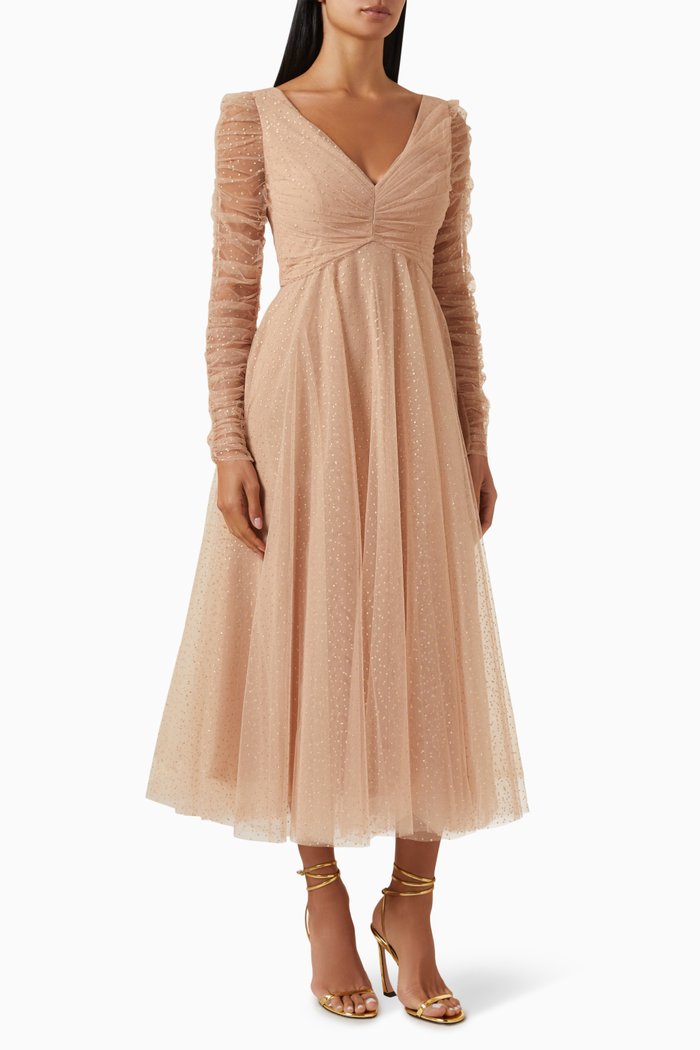 

Shimmer Ballet Dress in Tulle, Neutral