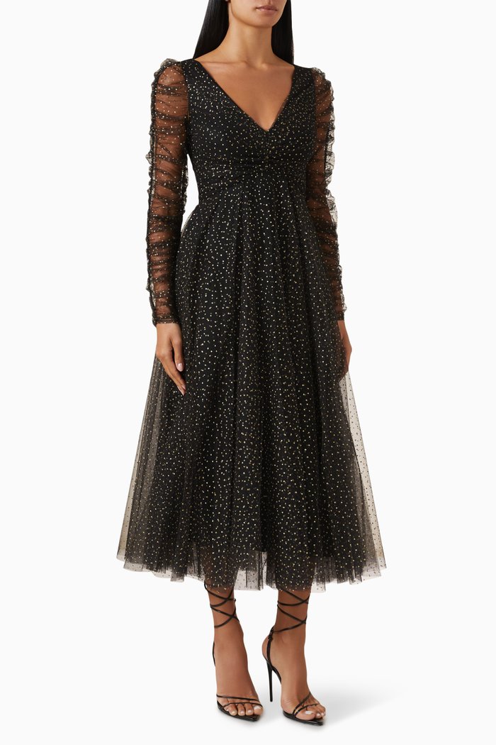 Shimmer Ballet Dress in Tulle, Black