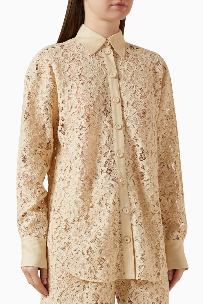 

Natura Shirt in Lace, Neutral