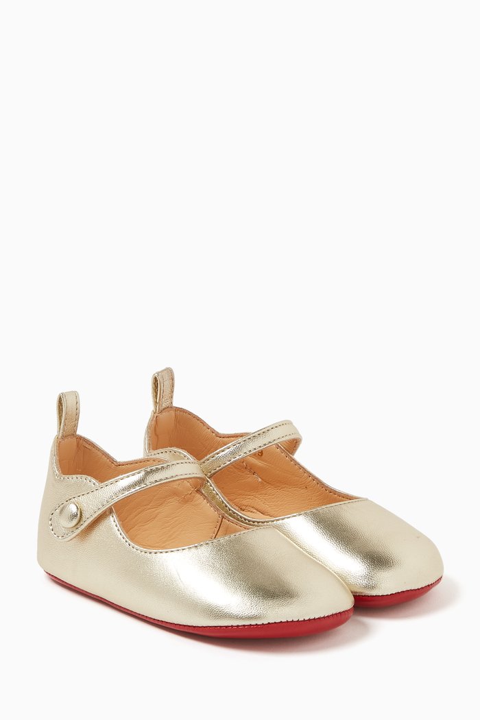 

Baby Love Chick Ballet Flats in Leather, Gold