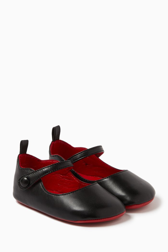 

Baby Love Chick Ballet Flats in Leather, Black