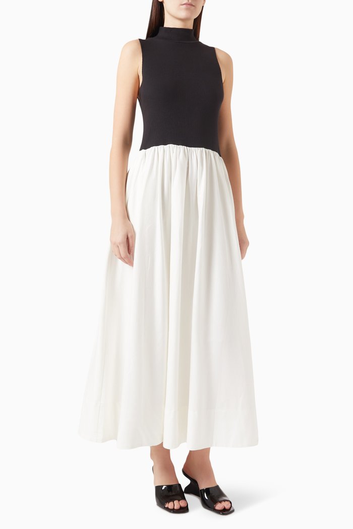 

Sai Maxi Dress in Organic Cotton, Black