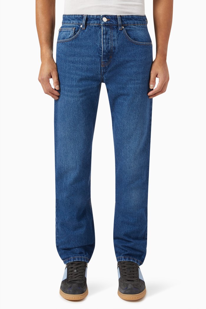 

Classic-fit Mid-rise Jeans, Blue