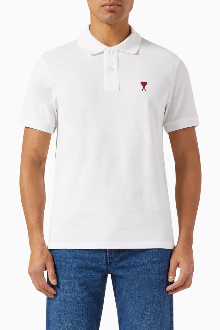 

Ami De Coeur Polo Shirt in Cotton-piqué, White