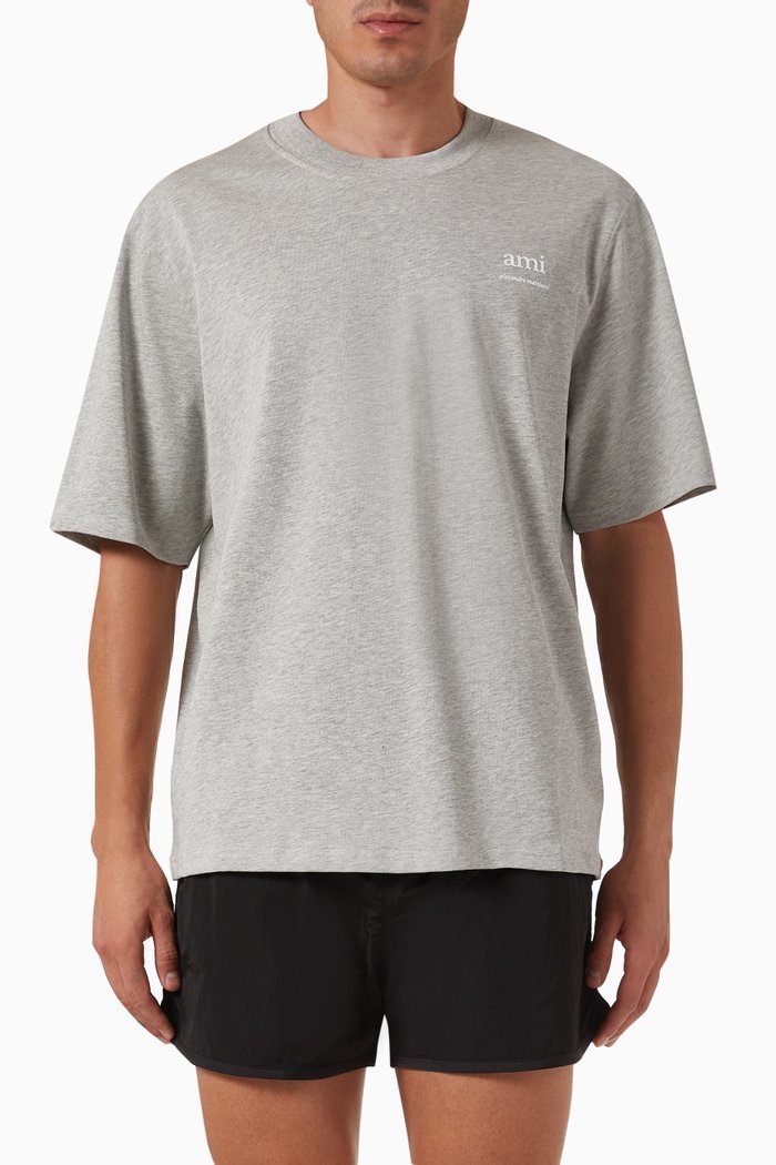 

Logo T-shirt in Organic Cotton-jersey, Grey