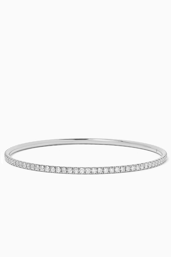 

Diamond Bangle in 18kt White Gold