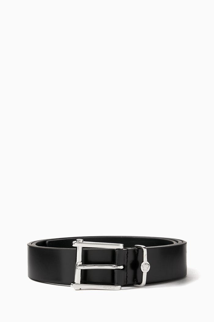 

Column Belt in Leather, Black