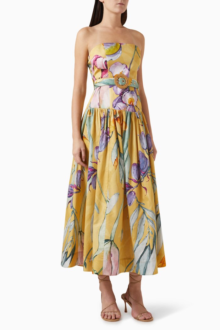 

Paula Belted Dress, Yellow