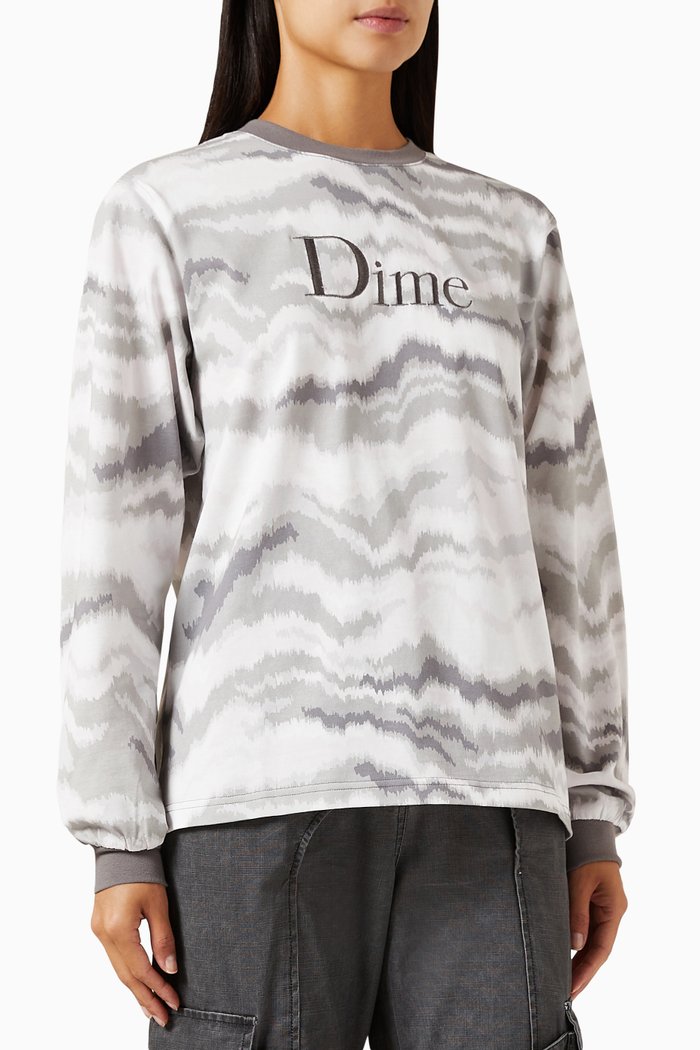 

Frequency T-shirt in Cotton-jersey, Grey