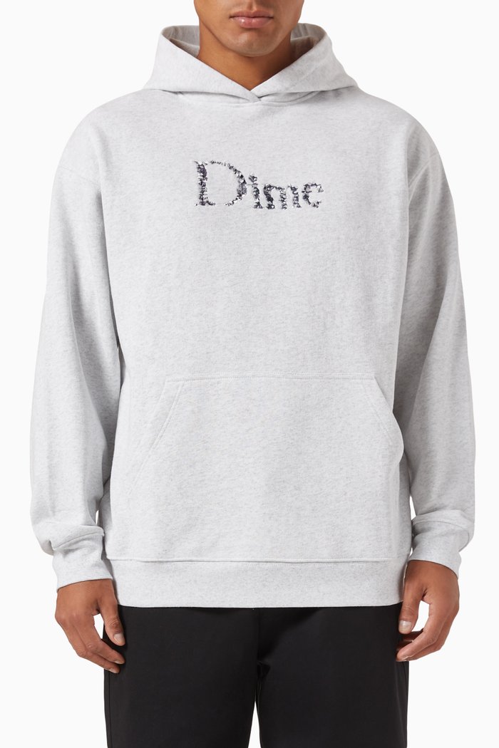 

Classic Skull Hoodie in Cotton-fleece, Grey