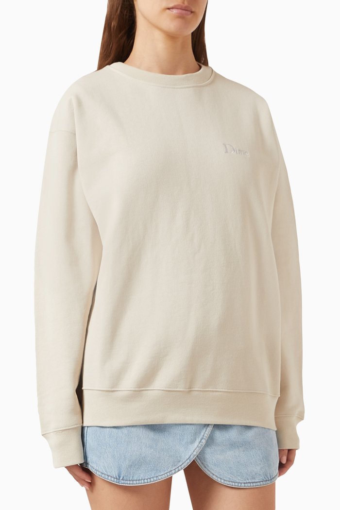 

Classic Small Logo Sweatshirt in Cotton, Neutral