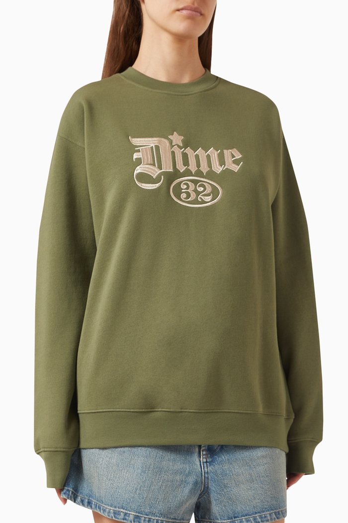 

Exe Crewneack Sweatshirt in Cotton-blend Fleece, Neutral