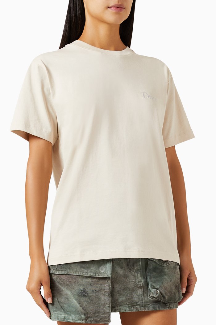 

Classic Small Logo T-shirt in Cotton, Neutral