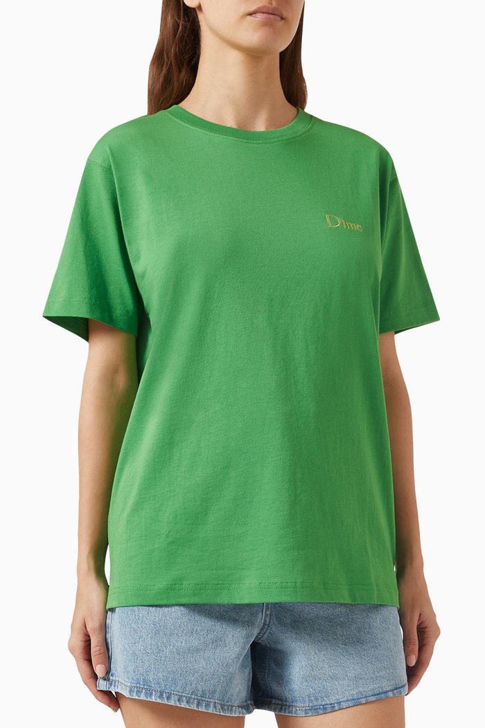 

Classic Small Logo T-shirt in Cotton, Green