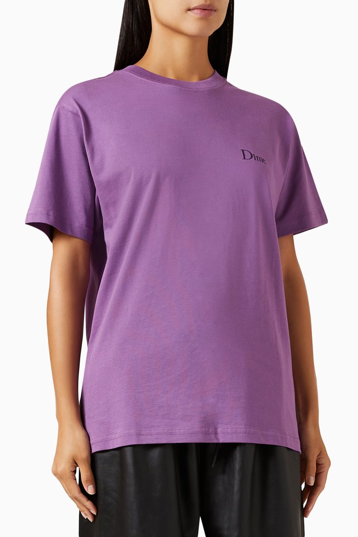 

Classic Small Logo T-shirt in Cotton, Purple