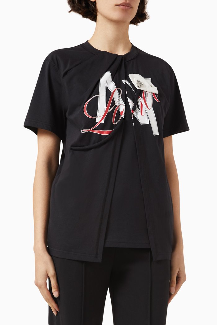 

NY Lover Sliced T-shirt in Cotton-jersey, Black