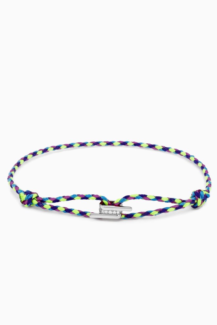 

Forget Me Knot Diamond Thread Bracelet in 18kt White Gold