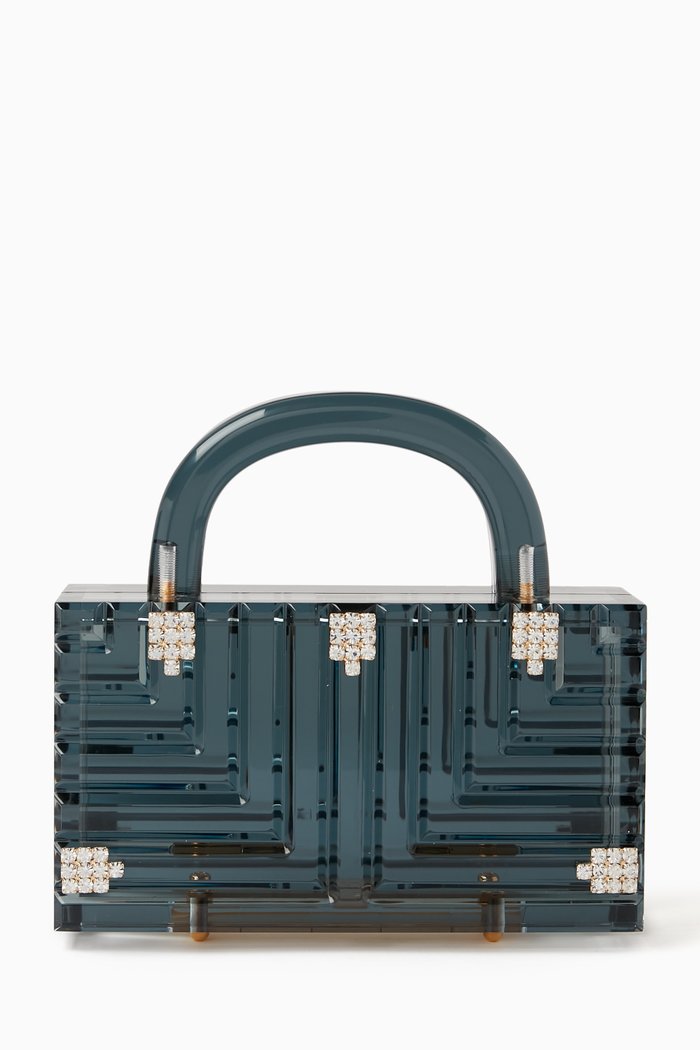 

Elle Clutch in Acrylic, Grey