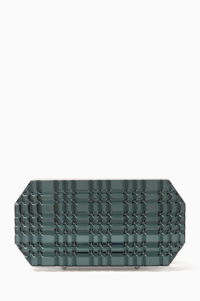 

Sierra Mirror Clutch in Acrylic, Grey