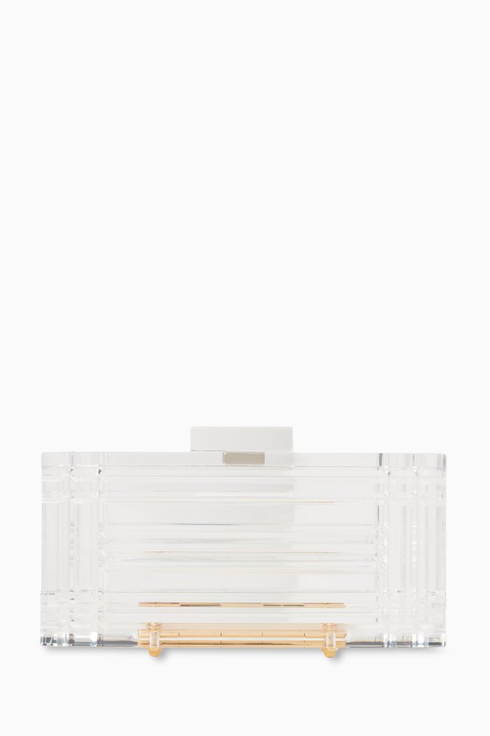 

Vittoria Clutch in Acrylic, Colourless