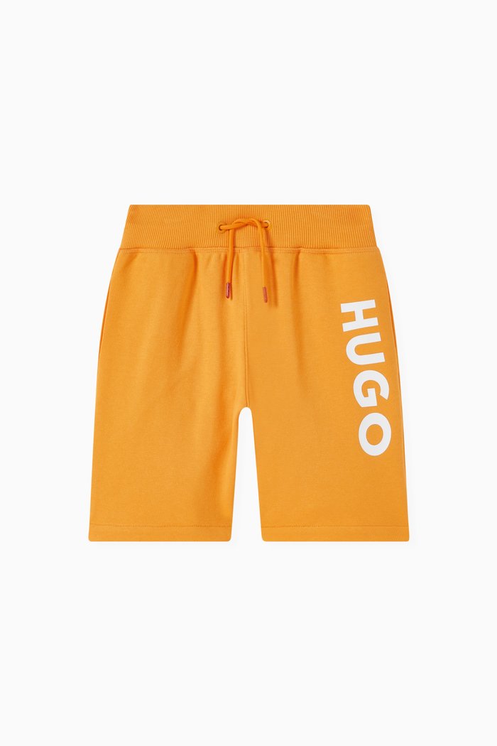 

Logo Shorts in Cotton Blend, Yellow