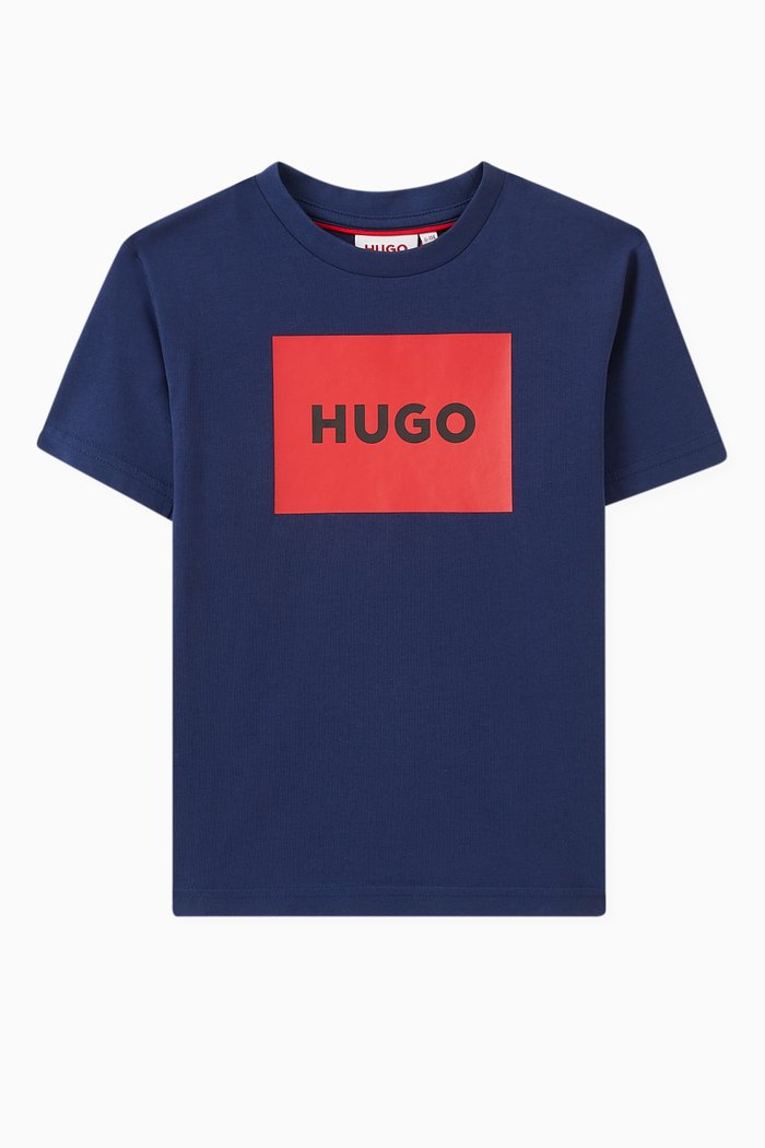 

Logo-print T-shirt in Cotton, Blue