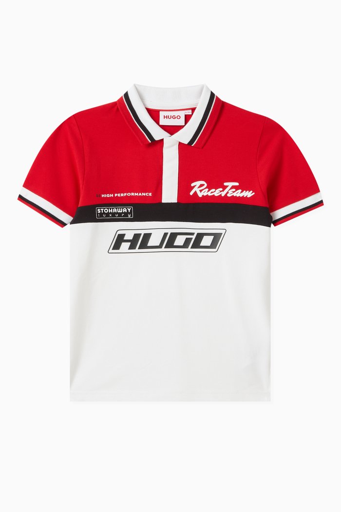 

Logo-print Polo Shirt in Cotton-piqué, White
