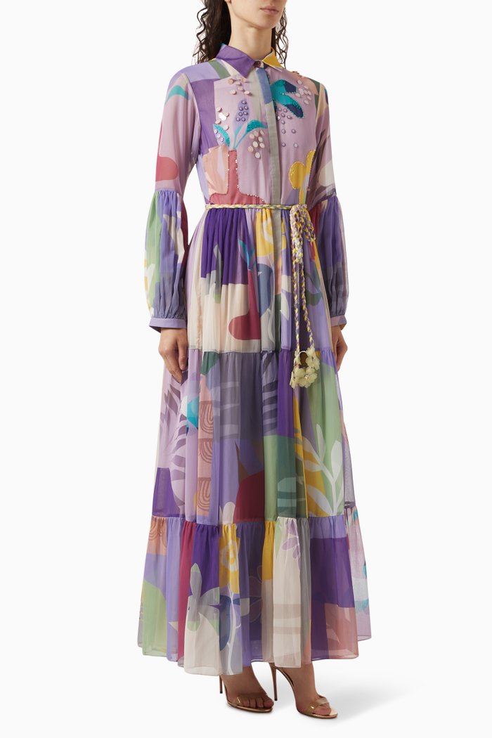 

Holly-B Belted Maxi Dress, Purple