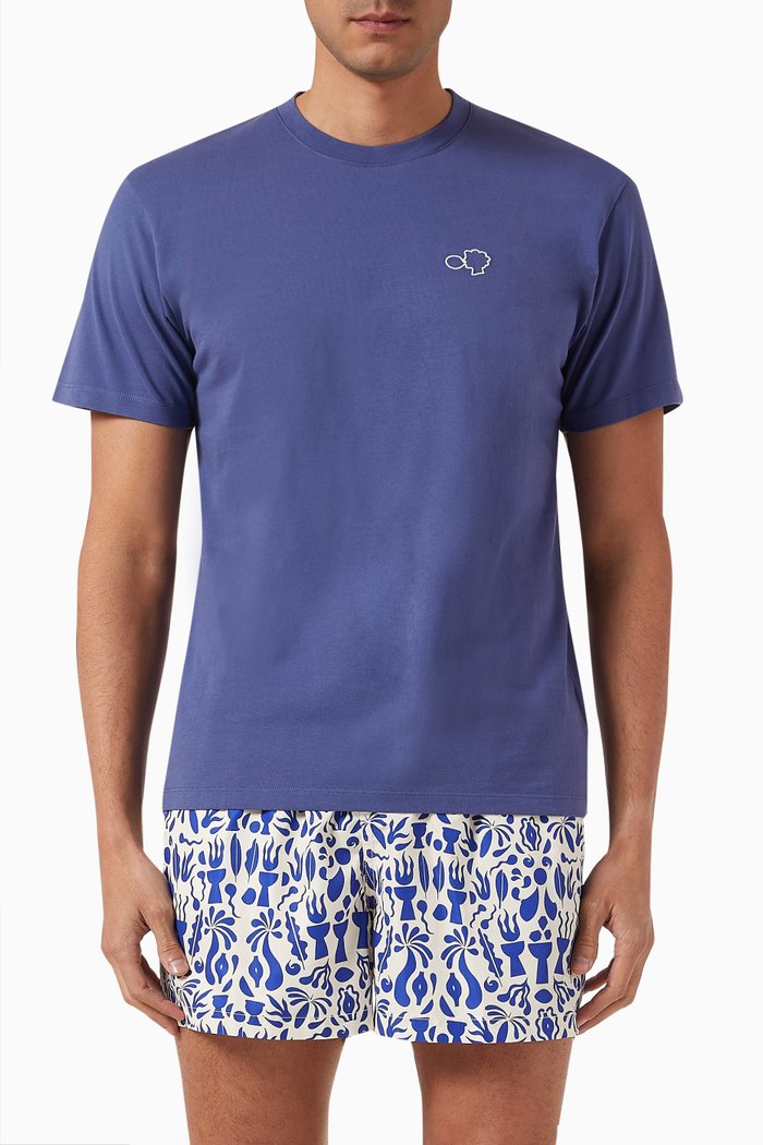 

It's Always Summer Somewhere T-shirt in Organic Cotton, Blue