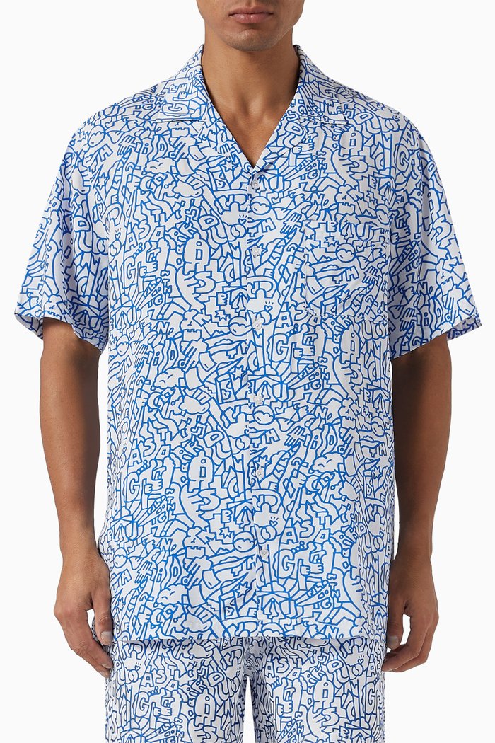 

Vibes Shirt in Ecovero Viscose, Blue