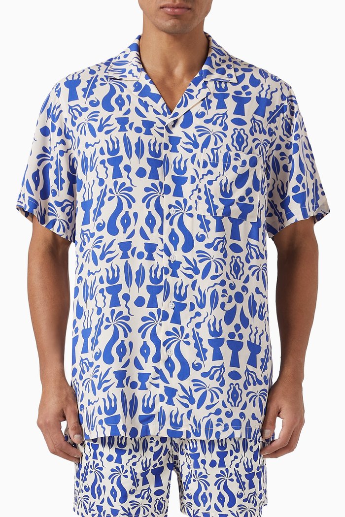 

Tulum Shirt in Ecovero Viscose, Blue