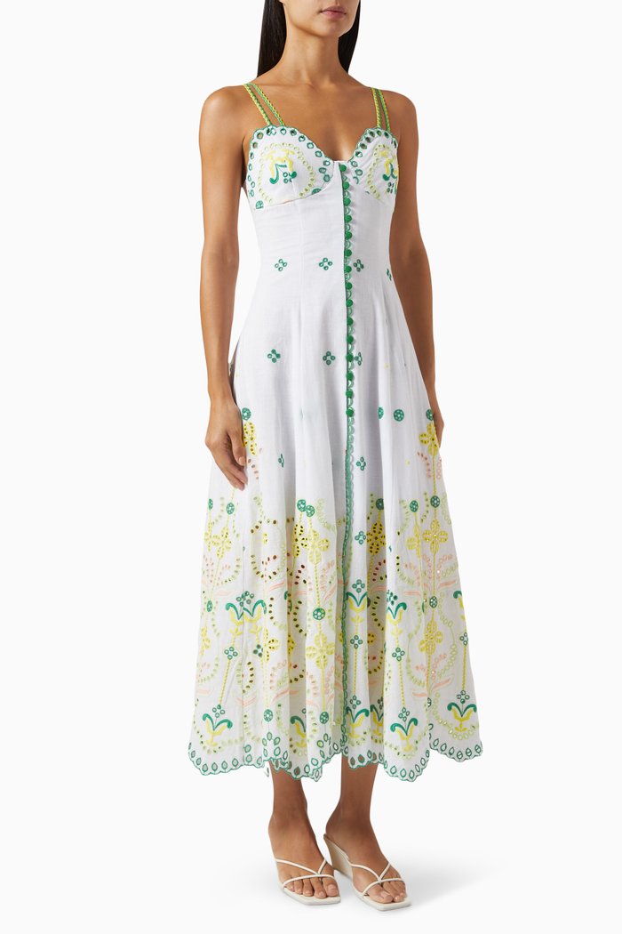 

Mutti Embroidered Maxi Dress, Yellow
